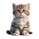 Fun Aufkleber – niedliches Katzenbaby Sticker...