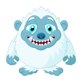 Monster Aufkleber – lustiger Yeti Sticker für Auto, Fenster & mehr (19 x 21 cm)