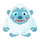 Monster Aufkleber – lustiger Yeti Sticker für Auto, Fenster & mehr (19 x 21 cm)