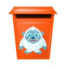 Monster Aufkleber – lustiger Yeti Sticker für Auto, Fenster & mehr (19 x 21 cm)