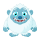 Monster Aufkleber – lustiger Yeti Sticker für Auto, Fenster & mehr (19 x 21 cm)