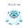 Monster Aufkleber – lustiger Yeti Sticker für Auto, Fenster & mehr (19 x 21 cm)