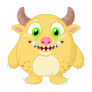 Monster Aufkleber – lustiger Tier-Sticker für Auto, Fenster & Co. (10 x 10 cm)