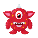 Monster Tier Aufkleber – lustiger Einhorn-Sticker...
