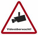 Videoüberwachung Aufkleber – wetterfester Kamera-Sticker für Innen & Außen (5 cm 8 Stück)