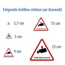 Videoüberwachung Aufkleber – wetterfester Kamera-Sticker für Innen & Außen (10 cm 8 Stück)
