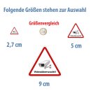 Videoüberwachung Aufkleber – wetterfester Warnsticker für Innen & Außen (5 cm 4 Stück)