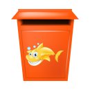 Haifisch Aufkleber – gelber Tier-Sticker für Auto, Fenster & Co. (29 x 17 cm)