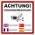 Videoüberwachung Aufkleber – Mehrsprachiger, wetterfester Sticker für Innen & Außen