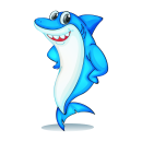 Haifisch Aufkleber – lustiger Tier-Sticker für...