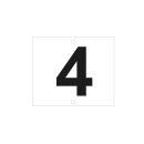 Hausnummernschild aus Aluminium 13 x 11 cm –...