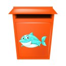 Haifisch Aufkleber – lustiger Tier-Sticker für Auto, Fenster & Co. (10 x 16 cm)