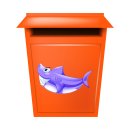 Haifisch Aufkleber – lustiger Tier-Sticker für Auto, Fenster & Co.