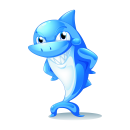 Haifisch Fun Aufkleber – Lustiger Shark Sticker für Auto, Fenster & Co. (10 x 18 cm)