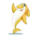 Haifisch Aufkleber – lustiger Tier-Sticker für...