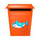 Haifisch Aufkleber – lustiger Tier-Sticker für Auto, Fenster & Co.