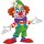 Aufkleber Sticker Clown Circus Sticker für Kinder selbstklebend Autoaufkleber Bild Dekoration Set Car Motorradhelm Caravan Wohnwagen 20 x 21 cm