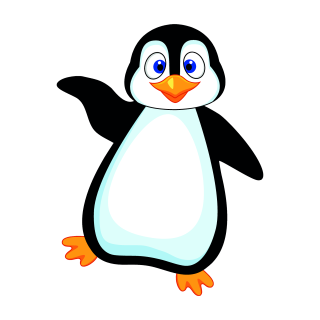 Pinguin Aufkleber – niedlicher Tier-Sticker für Auto, Fenster & Co.