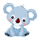 Koalabär Aufkleber – niedlicher Tier-Sticker...