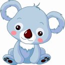 Koalabär Aufkleber Sticker Heckscheibenaufkleber selbstklebend Autoaufkleber Teddy Bär Kuscheltier Sticker für Kinder Dekoration Set Car Wohnwagen wetterfest 10 x 10 cm