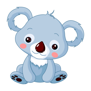 Koalabär Aufkleber – niedlicher Tier-Sticker für Auto, Fenster & mehr (19 x 19 cm)