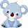 Koalabär Aufkleber Sticker Heckscheibenaufkleber selbstklebend Autoaufkleber Teddy Bär Kuscheltier Sticker für Kinder Dekoration Set Car Wohnwagen wetterfest 19 x 19 cm