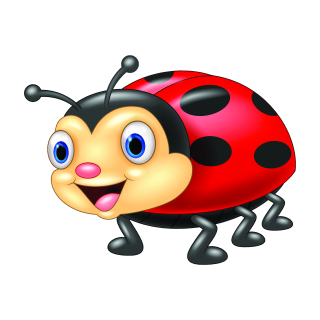 Marienkäfer Aufkleber – lustiger Tier-Sticker für Auto, Fenster & Co. (13 x 10 cm)