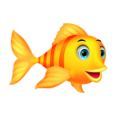 Goldfisch Aufkleber – fröhlicher Tier-Sticker...