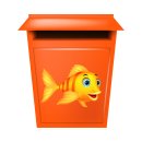 Goldfisch Aufkleber – fröhlicher Tier-Sticker für Auto, Fenster & Co. (27 x 19 cm)