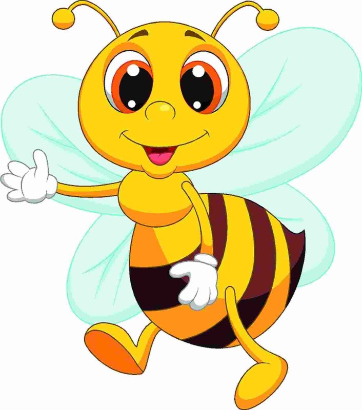 Aufkleber Biene groß - Honigstube-Imkereibedarf