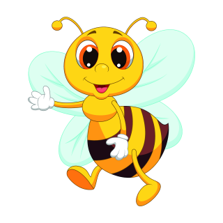 Smile Aufkleber – Lustige Biene Sticker für Auto, Fenster & Co.