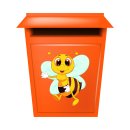 Smile Aufkleber – Lustige Biene Sticker für Auto, Fenster & Co. (10 x 10 cm)