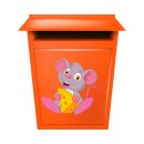 Maus mit Käse Aufkleber – süßer Tier-Sticker für Auto, Fenster & Co.