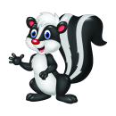 Stinktier Aufkleber – lustiger Tier-Sticker...