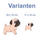 Mops Aufkleber – niedlicher Hundesticker für...