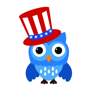 Eule mit Zylinder Aufkleber – lustiger Tier-Sticker für Auto & Fenster (10 x 14 cm)