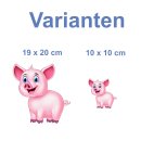 Glücksschwein Aufkleber Set – süßer...