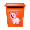 Glücksschwein Aufkleber Set – süßer Schweinchen Sticker für Auto & Co.