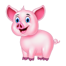 Glücksschwein Aufkleber Set – süßer...