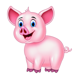 Glücksschwein Aufkleber Set – süßer Schweinchen Sticker für Auto & Co. (19 x 20 cm)