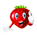 Lustiger Erdbeere Fun Aufkleber – wetterfester...