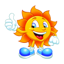 Lustiger Sonne Fun Aufkleber – wetterfester Sticker...