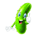 Lustiger Gurke Fun Aufkleber – wetterfester...