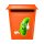 Lustiger Gurke Fun Aufkleber – wetterfester Cartoon-Sticker für Auto & Co. (10 x 12 cm)