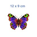 Smile Schmetterling Aufkleber – bunter Auto-Sticker, wetterfest & UV-beständig (12 x 9 cm)