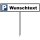 Wunschtext Parkplatzschild 52x11cm Pfosten