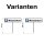 Wunschtext Parkplatzschild 52x11cm Pfosten