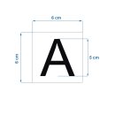 Hochwertige Buchstabenaufkleber wetterfest, selbstklebend, ideal für Innen & Außen – Markenqualität von Kleberio Buchstabe: „A“ (5 cm hoch)