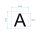 Hochwertige Buchstabenaufkleber wetterfest, selbstklebend, ideal für Innen & Außen – Markenqualität von Kleberio Buchstabe: „A“ (10 cm hoch)