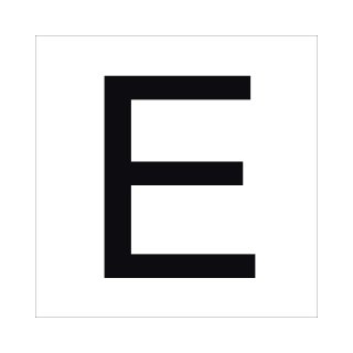 Hochwertige Buchstabenaufkleber wetterfest, selbstklebend, ideal für Innen & Außen – Markenqualität von Kleberio Buchstabe: „E“ (10 cm hoch)